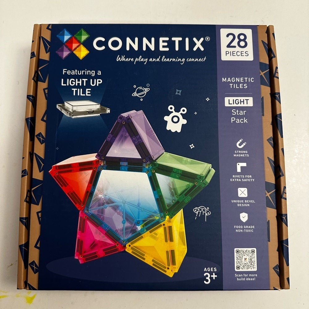 NEW CONNETIX Magnetic Tiles Light Star Pack 28pc - Picture 6 of 8